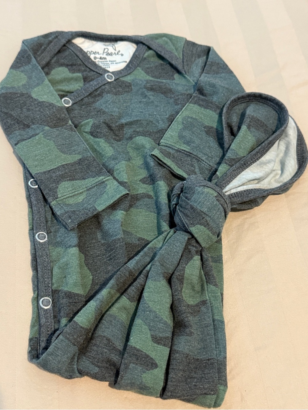 Copper Pearl Green Camo Knot Bodysuit One-Piece